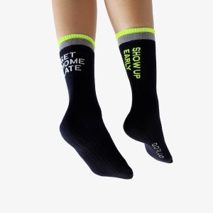 Gofluo-reflective socks-black