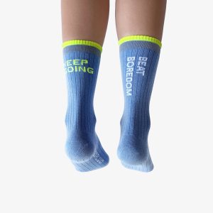Go Fluo-Reflective socks-Blue