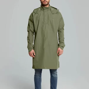 Basil-Mosse fietsregenponcho-unisex-groen