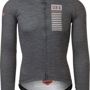 AGU - Merino Fietsshirt Lange Mouwen - SIX6 Heren - Black