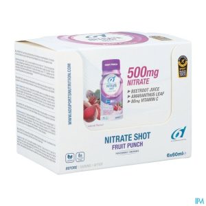 6D - Nitrate Shot - Fruit - 6x60 ML